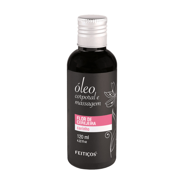 Óleo Feitiços Aromático Massagem Tântrica Nuru Aroma Flor de cerejeira 120ml