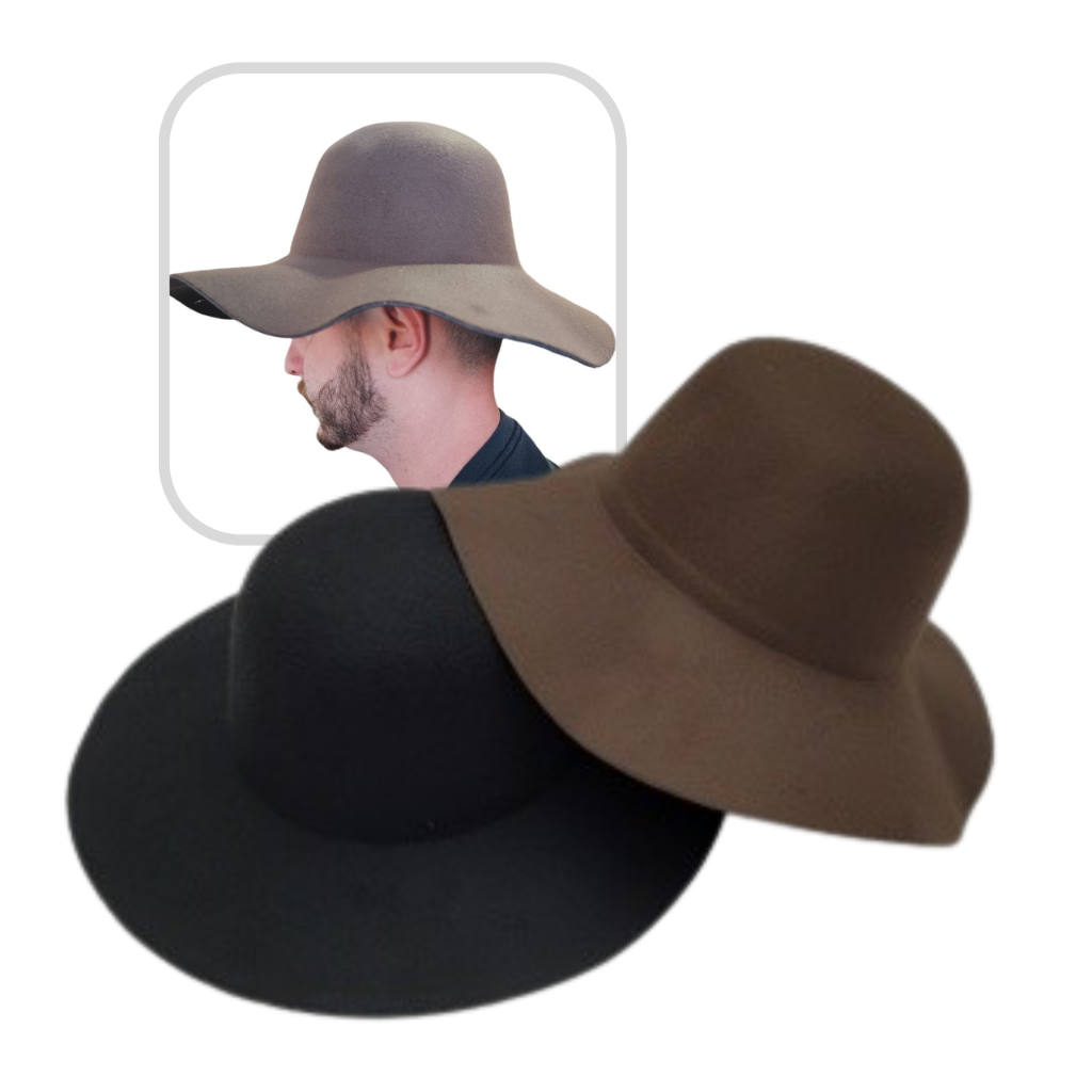 Kit Chapéu Cata Ovo Masculino Caminhoneiro Tradicional Feltro Macio Chapeu Muladeiro Batateiro