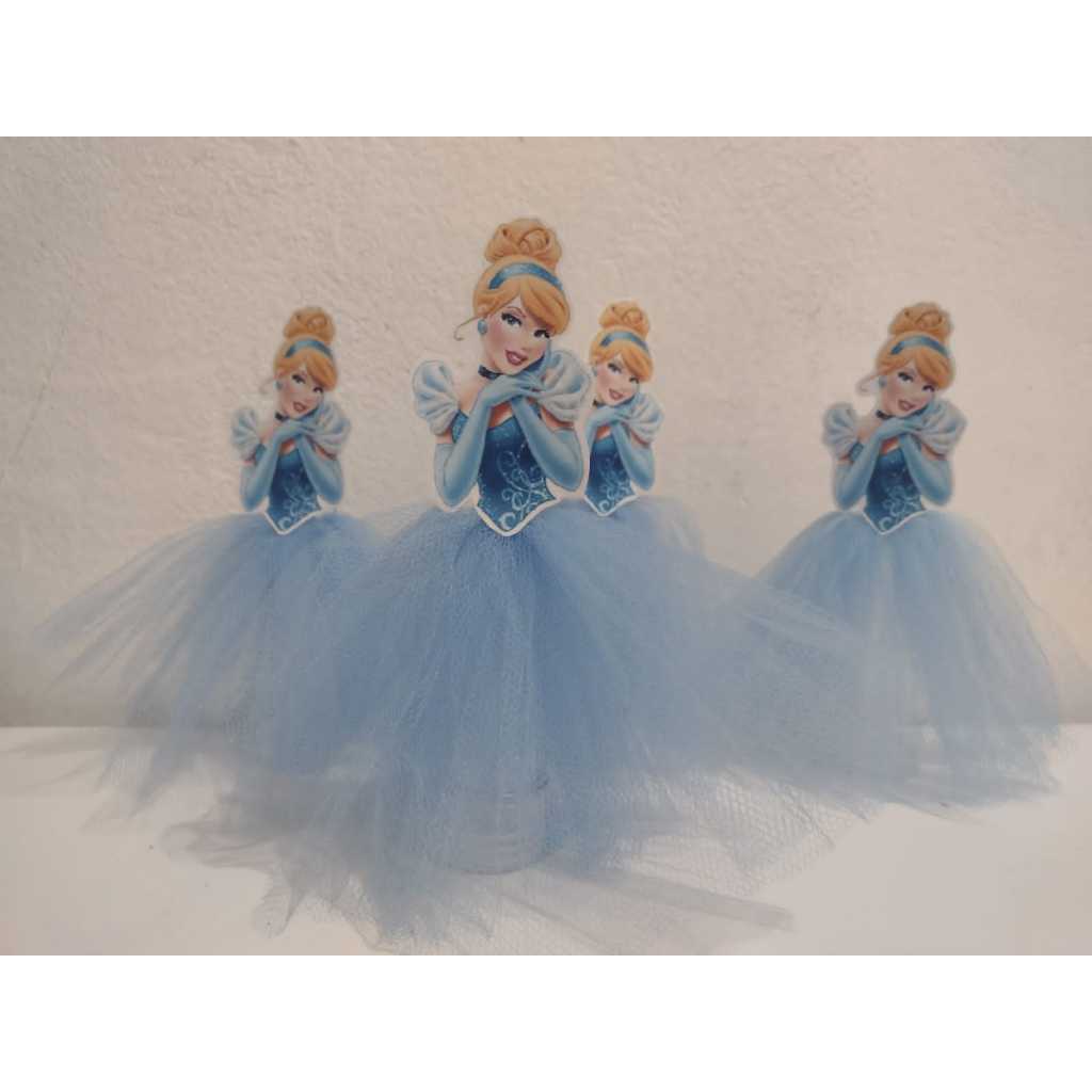 10 Tubetes Cinderela No Tule em Oferta na Shopee