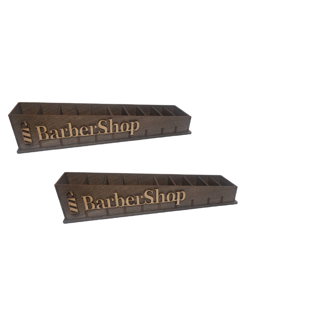 Porta Pentes Para Máquina de Corte Profissional Barbearia em MDF Pronta Entrega Envio Imediato