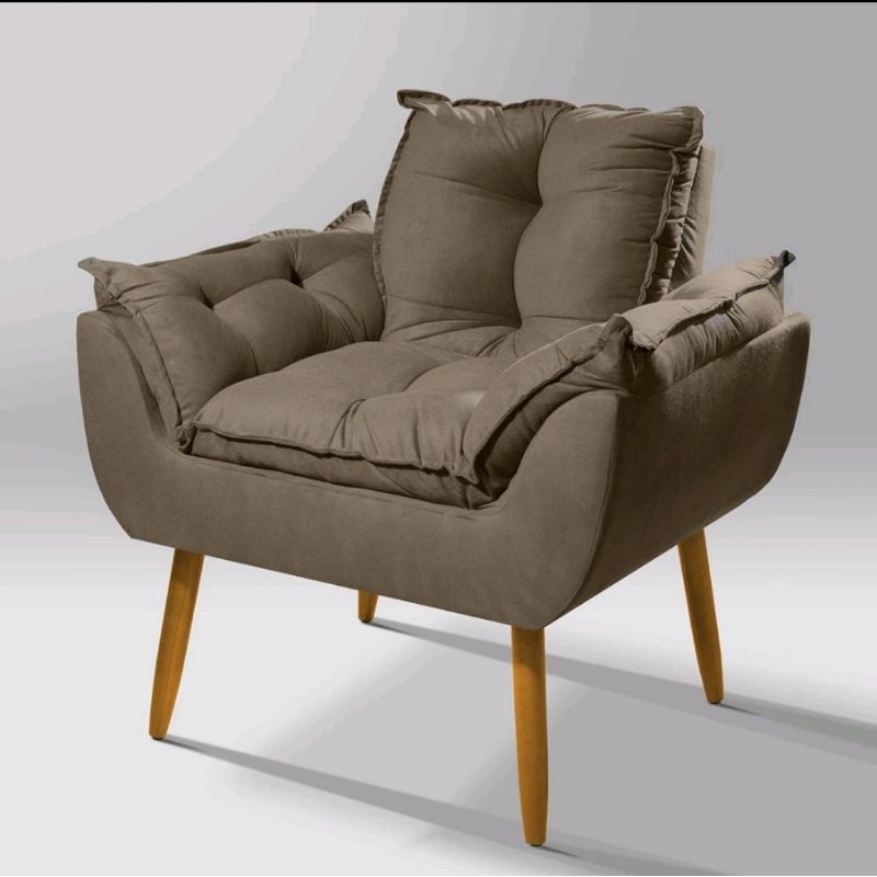 Poltrona Poltrona confortável opala suede MC ECOMMERCE