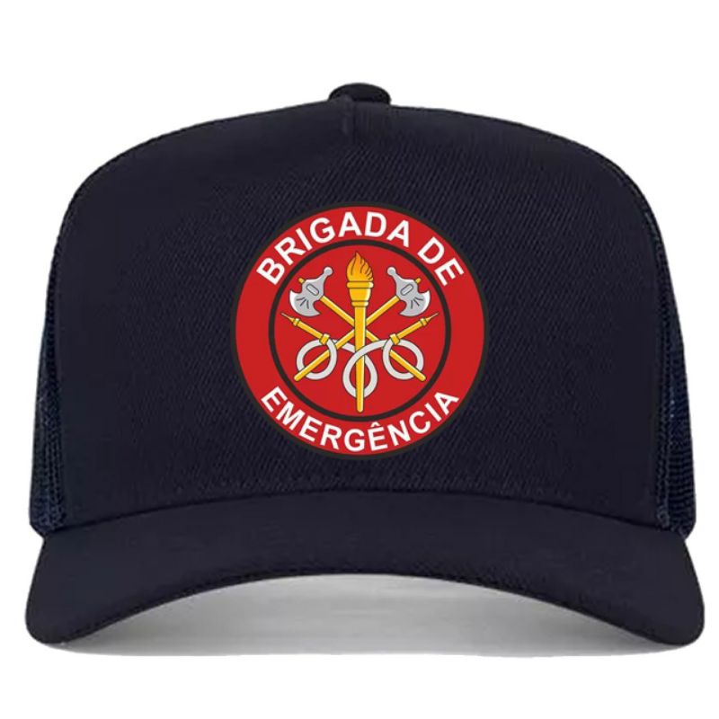 Boné Azul Marinho Brigada de Emergência, Brigada de Incêndio