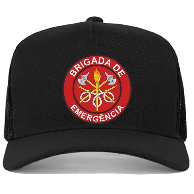 Boné Preto Brigada de Emergência Brigada de Incêndio