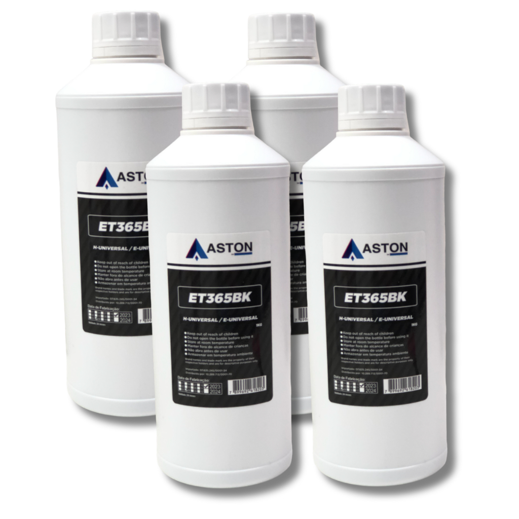 4 Litros Refil Tinta Preta Compatível Epson Recarga Cartucho Aston L3150 544 Para Impressora Epson
