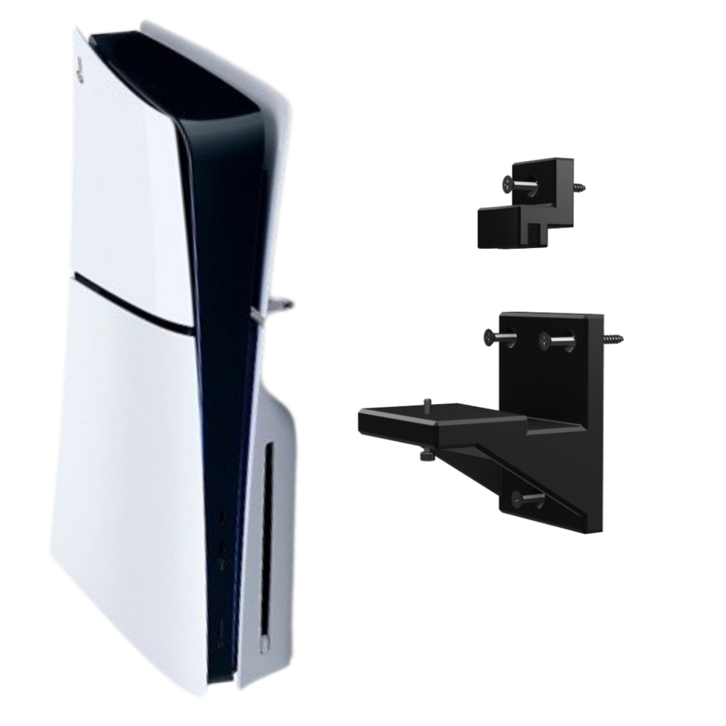 Suporte De Parede para Playstation 5 Fat / Slim Ps5 Mídia Física / Digital + Reforçado — imagem 2 de 2