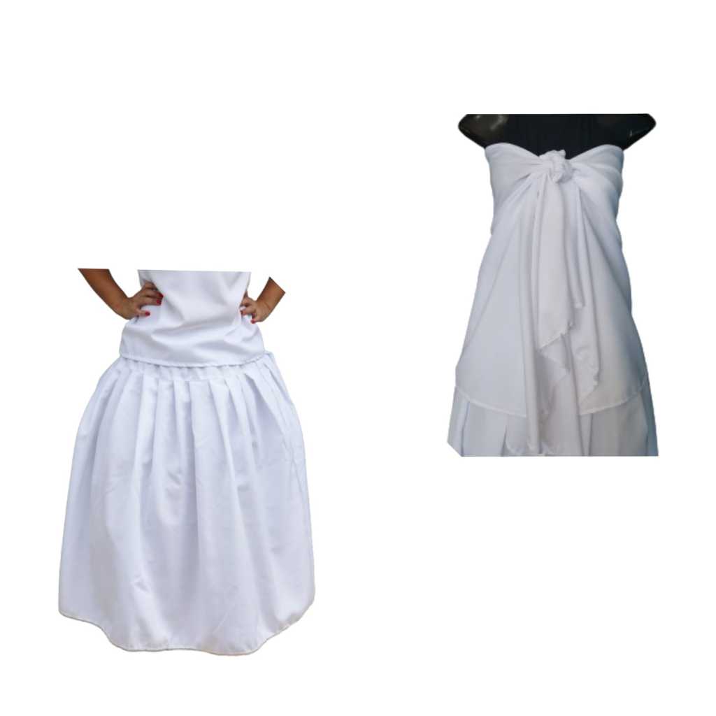 Saia de umbanda e Pano da Costa Roupa de Ração Umbanda e Candomblé