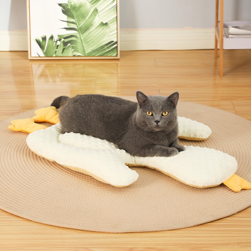 Cama Caminha Fofa Formato De Pato Branco Para Cachorros Gatos - Caminha Pet