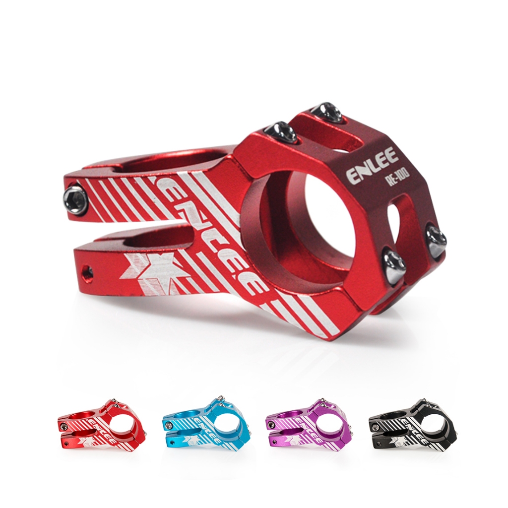 Mesa Curta 31.8mm Hastes Guidão Bicicleta Mountain MTB Bike DH Trilha Holográfica Colorido Tanke 0°