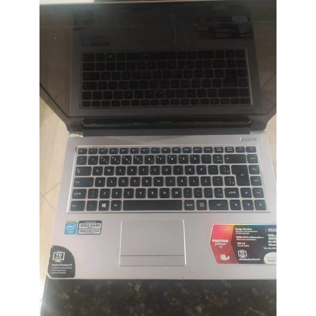 Sucata - Liga o led - Notebook Positivo
