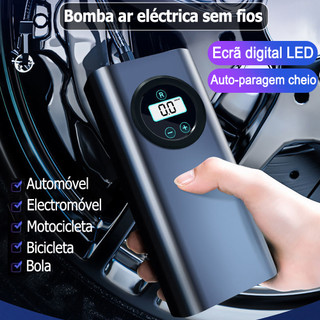 150PSI display digital bomba de ar elétrica sem fio pneu inflator motocicleta carro bicicleta compressor de ar portátil
