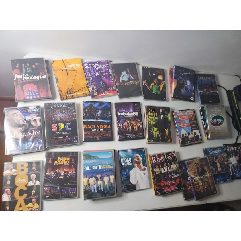 LOTE de dvd´s de samba e pagode - Vários grupos e artistas do samba e pagode