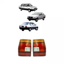 Par Lanterna Traseira Prêmio 1985 86 87 88 89 90 91 Tricolor