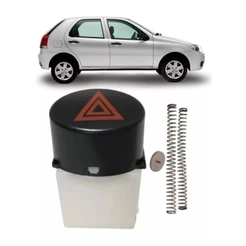 Botão Pisca Alerta Chave Seta Palio 2008 Até 2015 ( Preto )