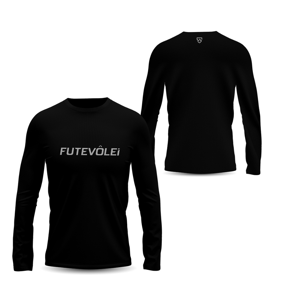 Camisa Manga Longa Futevolei Tecido Dry Fit Com proteção UV50+