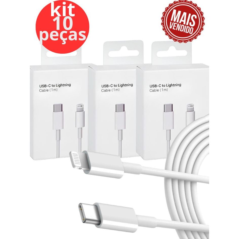 Kit 2/5/10 Cabo Carregador Turbo Celular Tipo C Lightning Transferência de Dados Carregador Celular Carregamento Turbo em Oferta na Shopee