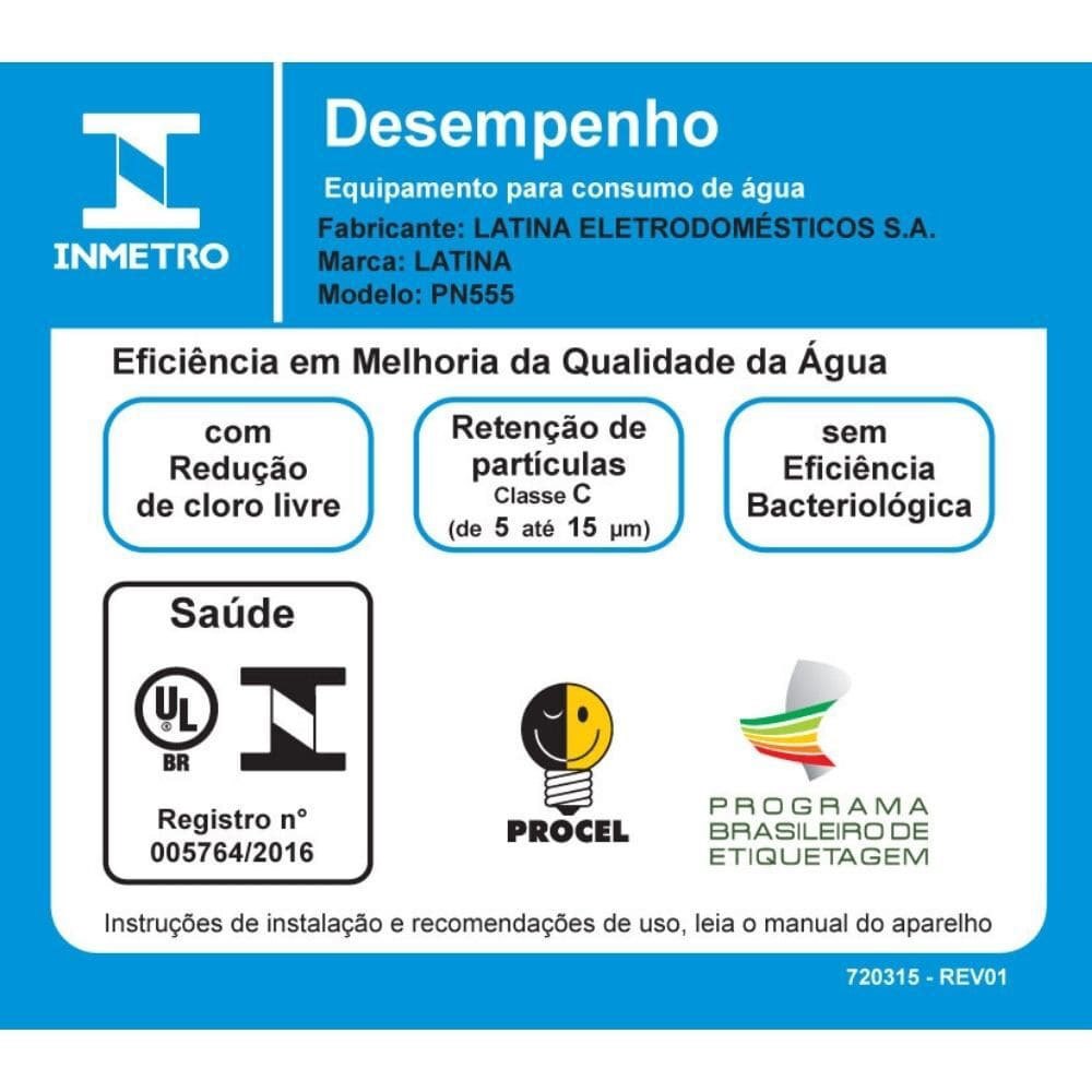 PURIFICADOR DE ÁGUA MINERAL LATINA BRANCO E FUMÊ ESCURO PN555 · foto 2