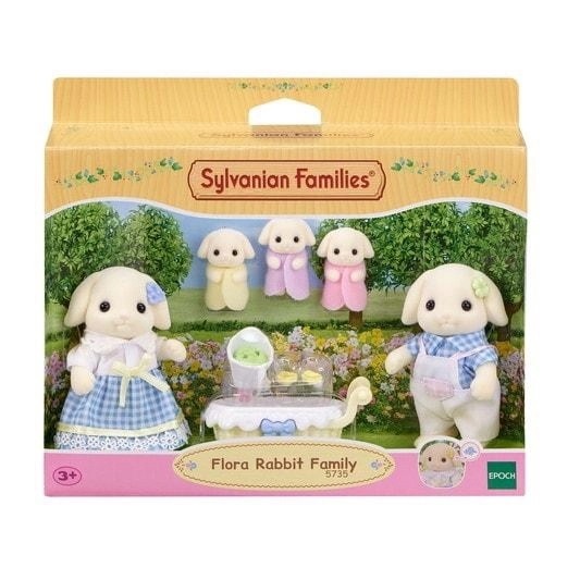 Família dos Coelhos Floral - Sylvanian Families - Epoch 5735