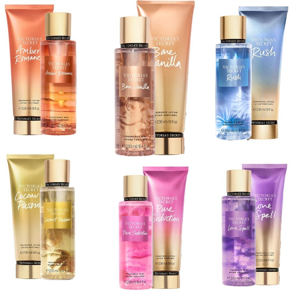 Kit Victoria's Secret Creme Hidratante + Body Splash Corporal | Original Importado