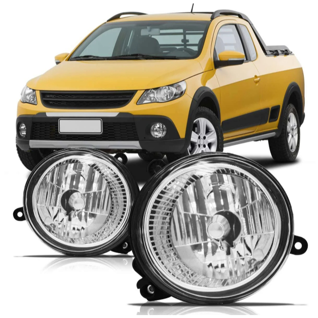 Farol Milha Saveiro Cross Gol Rally Crossfox Spacefox G5 G6  Auxiliar Másc. Cromada 08 à 16