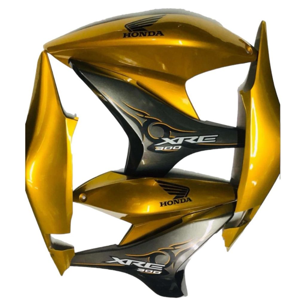 ABA DO TANQUE E RABETA TRASEIRA XRE 300 ano 09/10 dourado