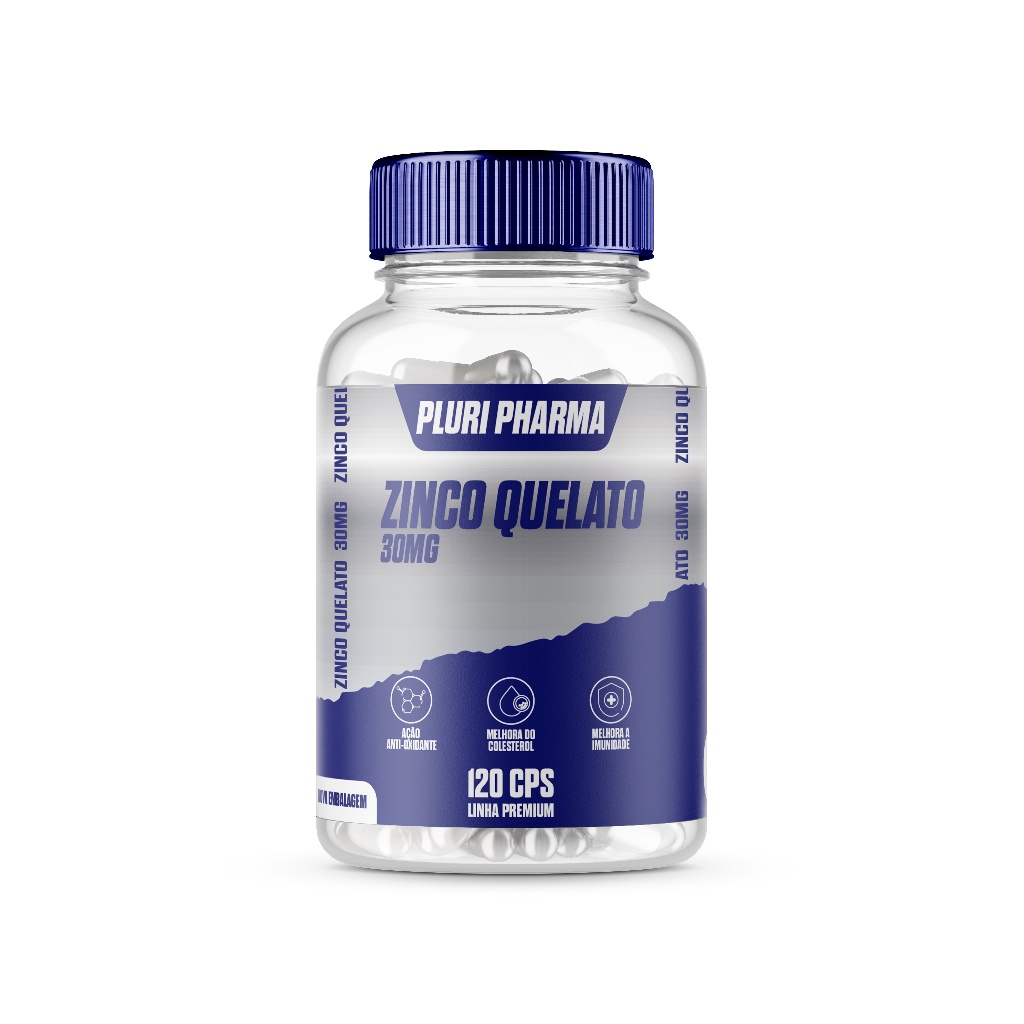 Zinco Quelato 30mg C/120 Cápsulas