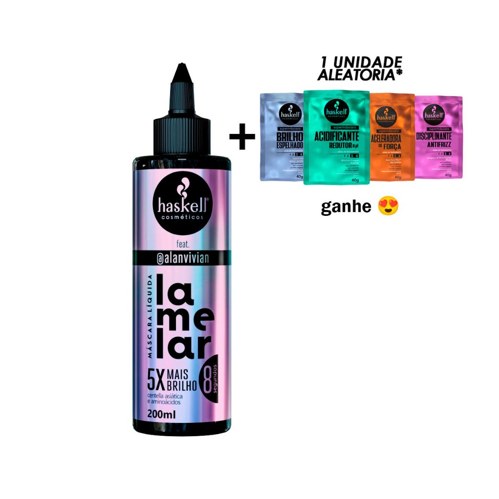 Lamelar Haskell Mascara Líquida 200ml + Sachê 40g Haskell