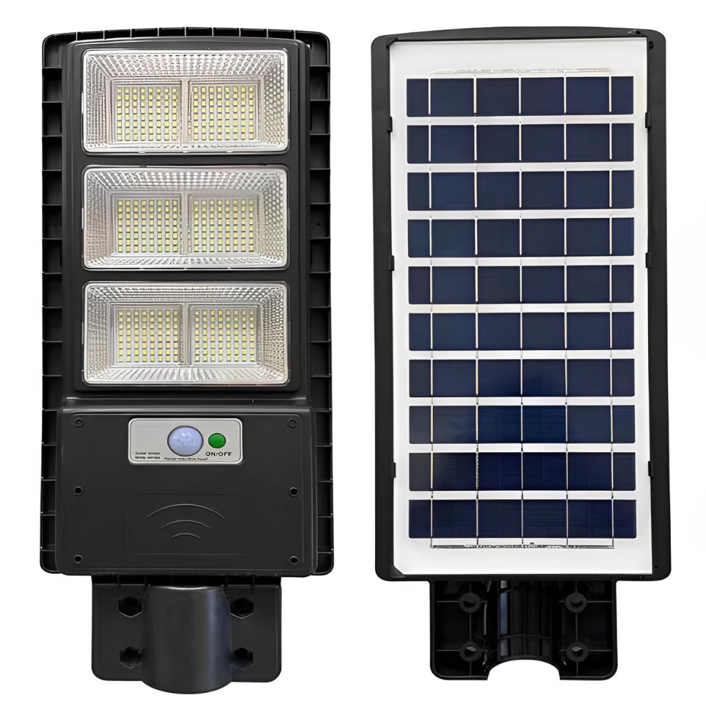 Luminária Solar LED 150W - Refletor Potente para Poste com Sensor, Iluminação Potente à Prova D'água