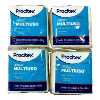 4 pacotes Lenço Multiuso p/ Banho 28x30cm Procitex-Cremer (400 unidades) em Oferta na Shopee