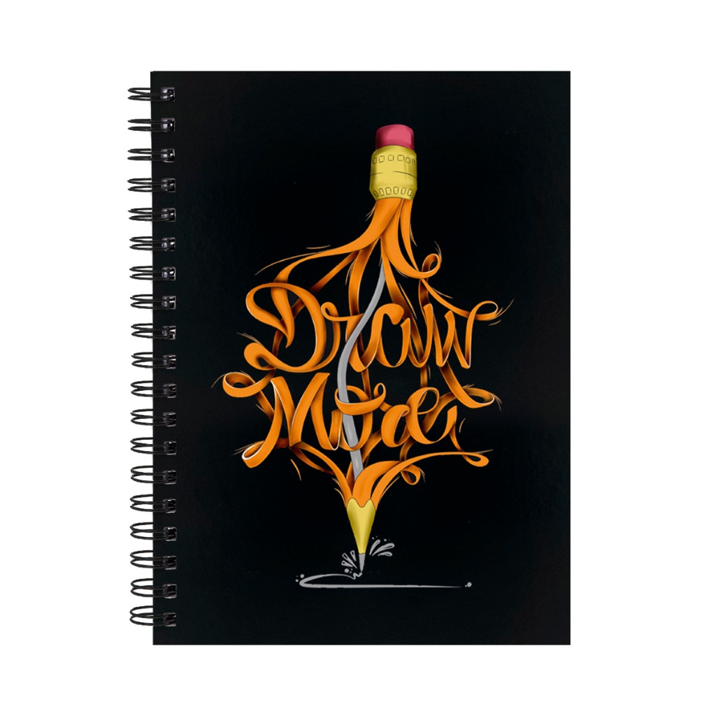 Sketchbook Caderno De Desenho 100págs 50 Folhas 18x25cm 180g