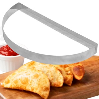 Aro Molde Separador Meia Lua Recheio Pizza Frita Calzone Fogazza 14cm Inox Profissional em Oferta na Shopee