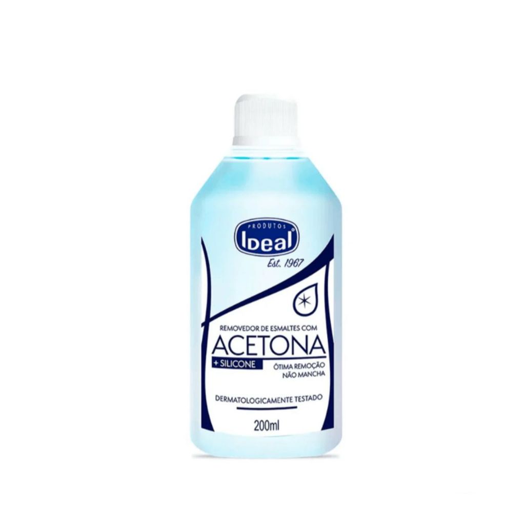 Removedor de Esmaltes com Acetona Ideal 200ml