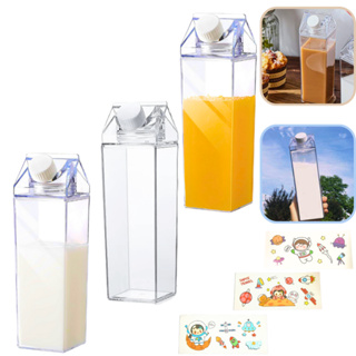 3 Garrafa Caixa De Leite Geladeira Água Suco Acrílico 500ml em Oferta na Shopee