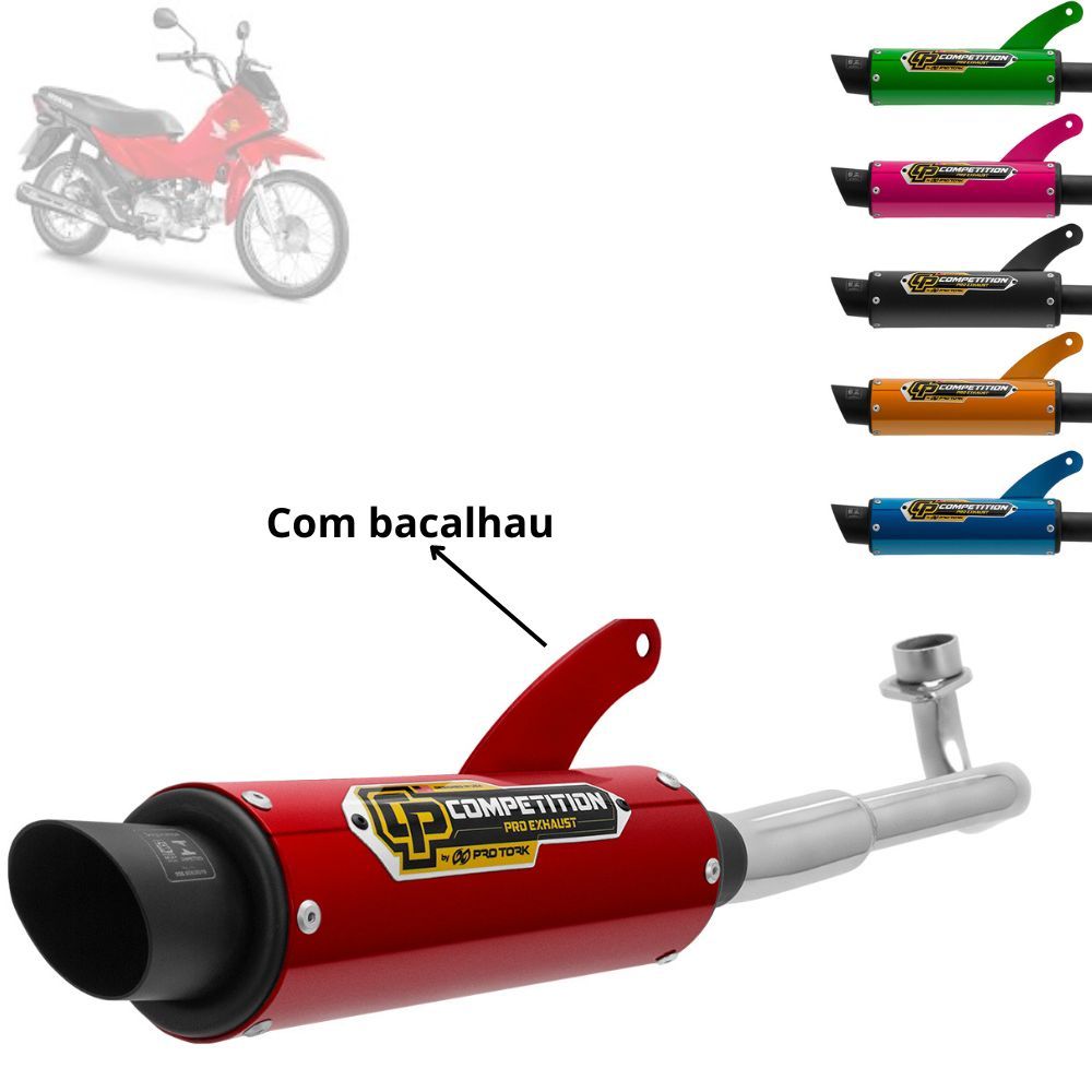 Escapamento Escape Competition Pro Tork Pop 110 2016 2017 2018 2019 Esportivo em Oferta na Shopee