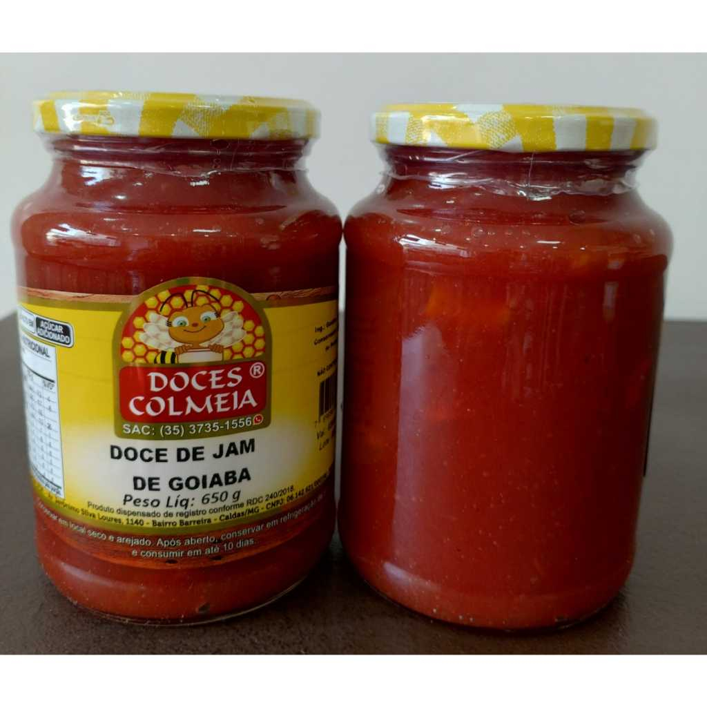1 (UM) DOCE DE JAM DE GOIABA Emb. VIDRO 650g (Goiabada Cascão Cremosa)