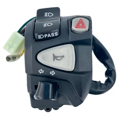 Chave Punho de Luz Yamaha N-Max 160 2017 A 2020 com botão de pisca alerta.