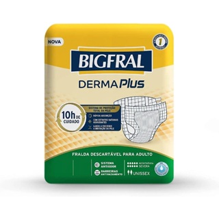 Fralda Geriátrica Bigfral Derma Plus em Oferta na Shopee