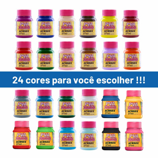 Tinta PVA Artesanato Fosca 37ml Acrilex em Oferta na Shopee