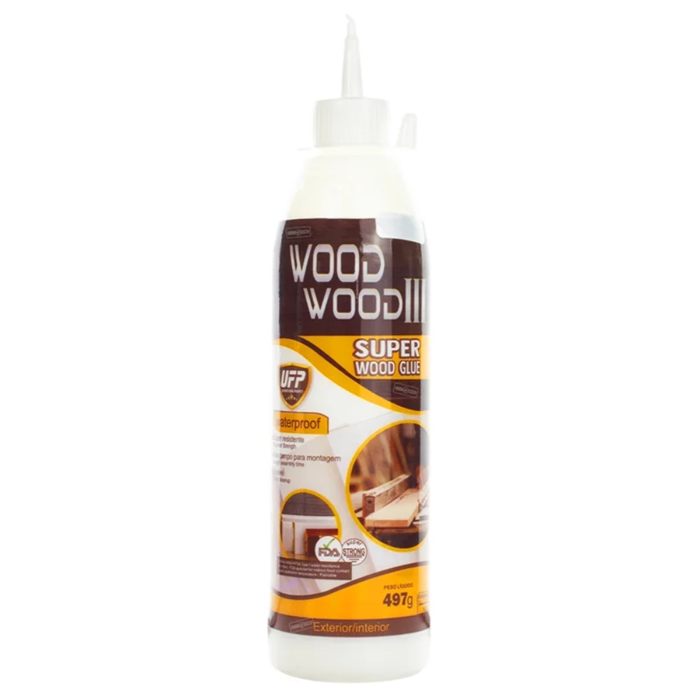 Cola Para Madeira Atóxica Marcenaria MDF Luthieria 497g - Wood Wood ||| em Oferta na Shopee
