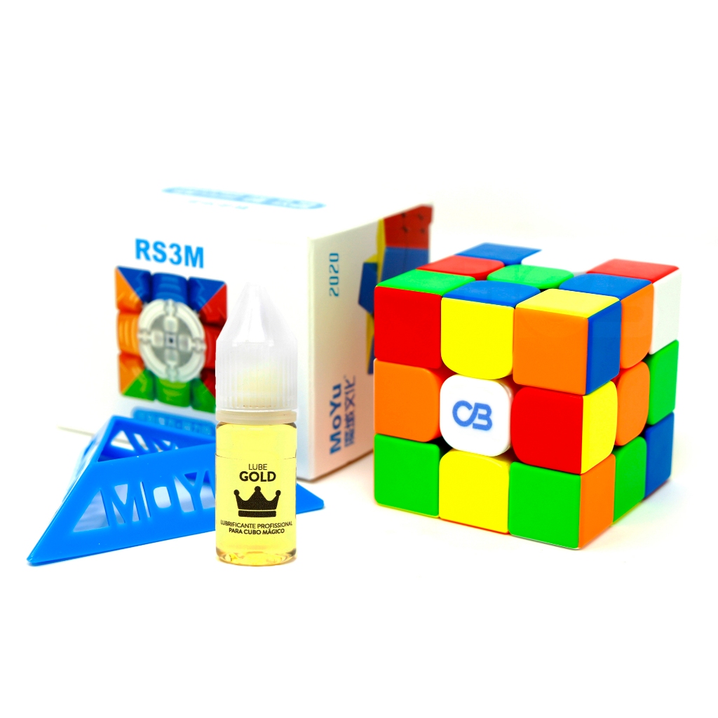 Cubo Mágico 3x3x3 RS3M 2020 Cuber PRO Moyu Original Magnético em Oferta na Shopee