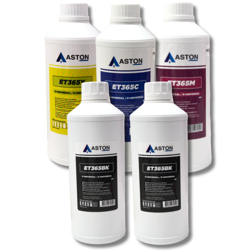 5 Litros Refil Tinta Color Compatível Epson Recarga Cartucho Aston L3150 544 Para Impressora Epson