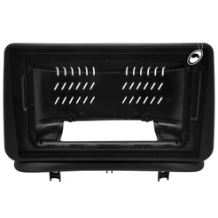 Moldura De Painel 2 Din 9" Polegadas Clio 2005 a 2014 Preto