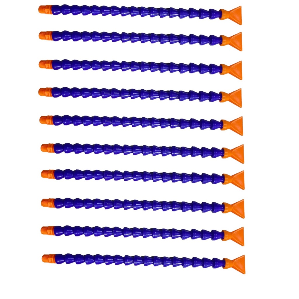 10x Mangueiras Flexíveis p/ Refrigeração e Lubrificação de Tornos e Cnc's 1/4x300mm