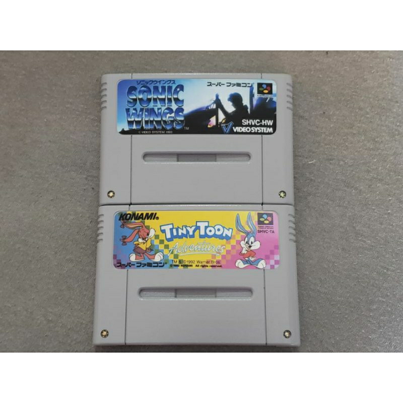 Sonic Wings + Tiny Toon Adventure P/ Super Famicom Aproveite!☆