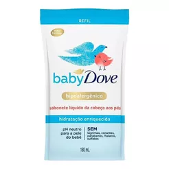 SABONETE LÍQUIDO DOVE BABY REFIL HIDRATAÇÃO ENRIQUECIDA COM 180ML