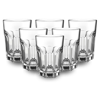 Jogo De Copos Vidro Kit 6 Peças 360ml Cozinha Água Suco
