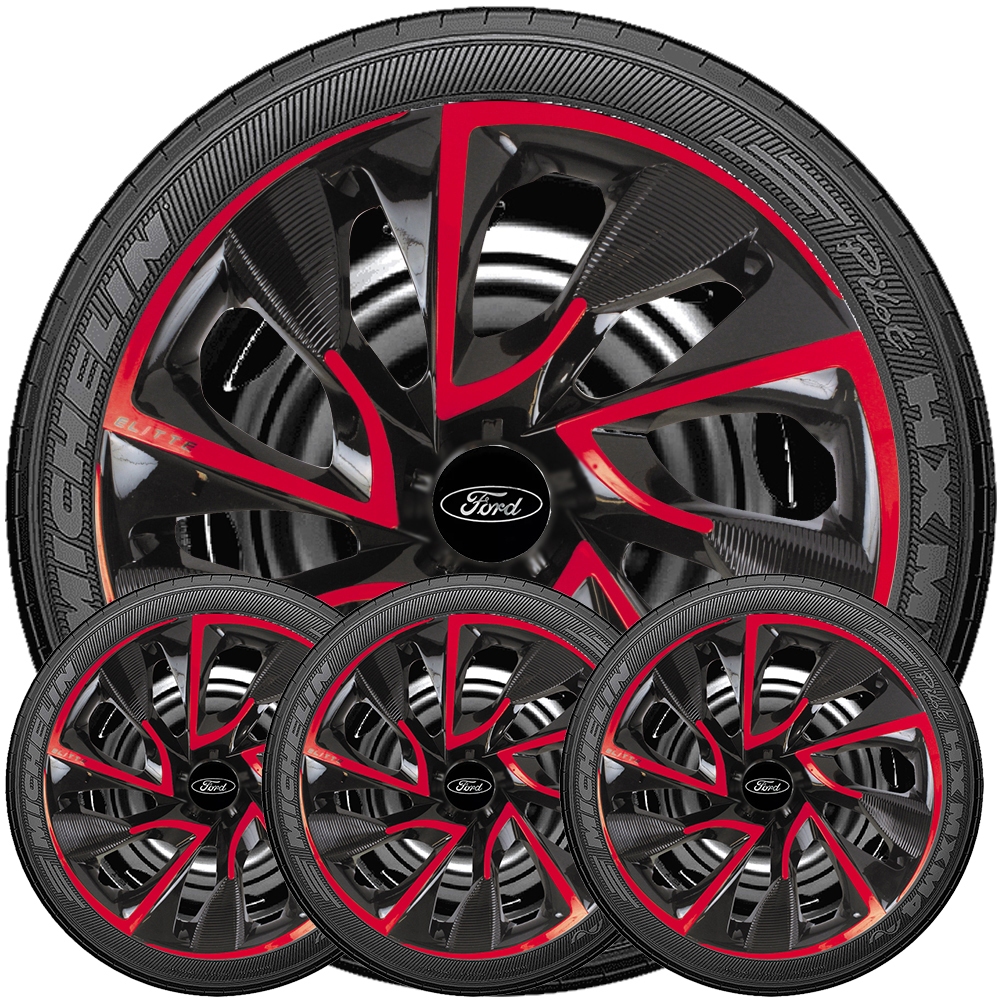 4 Carlotas Resistentes Aro 13 14 15 Da Linha DS4 Reforçadas Compativel Com Ka Fiesta Courier Escort