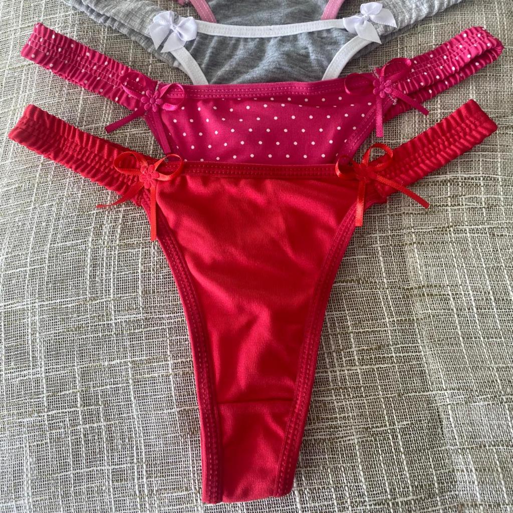 Kit 10 Calcinha tanga Pala lateral Tanguinha Fio Dental Lingerie Sexy Sensual em Oferta na Shopee