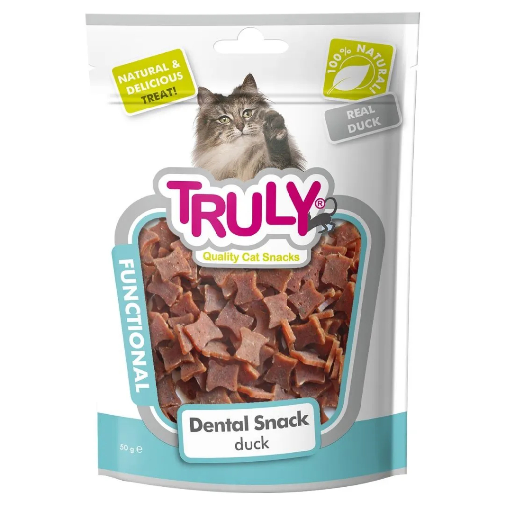 Truly Petisco Para Gatos Functional Dental Sabor Pato 50g