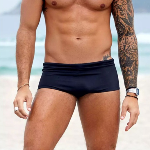 Sunga de Praia, Tecido Lindo e Com Ajuste Interno Preta Ou Azul Preço Baixo em Oferta na Shopee