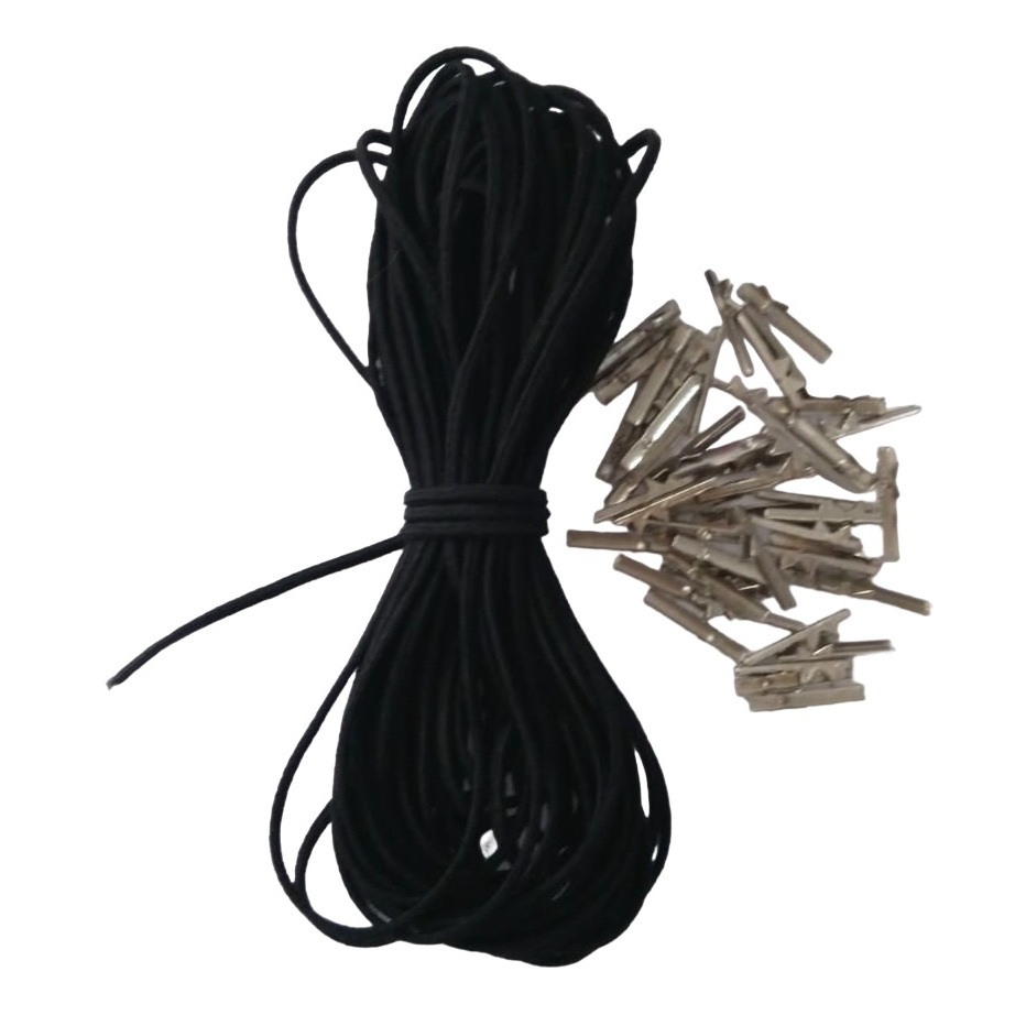 Elástico para Pasta/agenda 10 Metros + 50 Ponteiras Metálicas em Oferta na Shopee